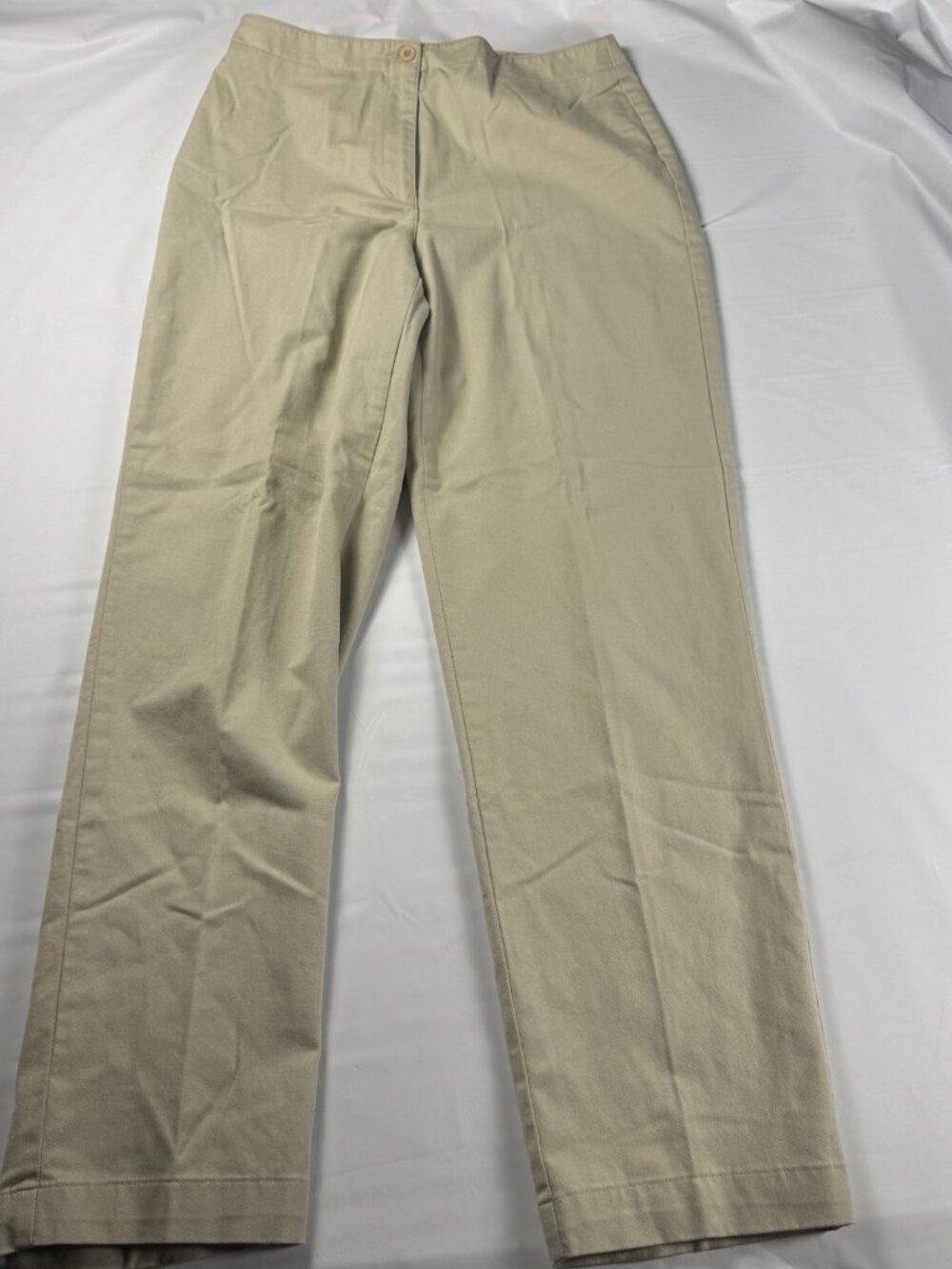 Vintage Liz Claiborne Lizsport Pants Womens 10 Khaki Beige Chino Straight Leg 90